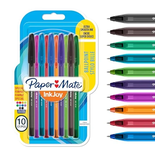 10 bolígrafos Paper Mate InkJoy 100ST por 2,99 € (antes 4,49 €)
