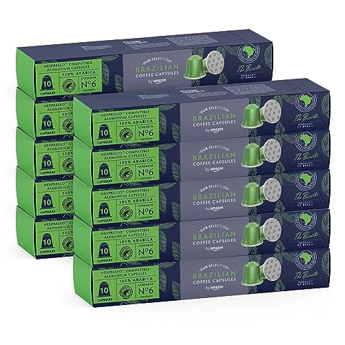 100 cápsulas de café brasileño by Amazon por 15,35 € (-20 %)