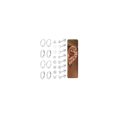12 pares de pendientes Diamday para múltiples piercings por 16,99 €