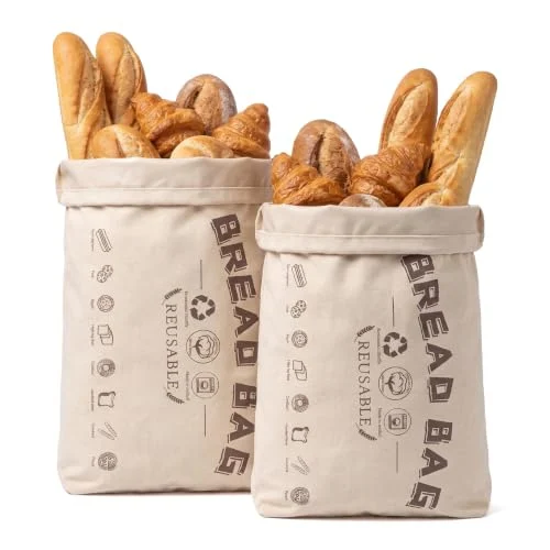 2 bolsas de pan CavspkArt reutilizables por 6,59 €