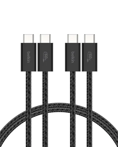 2 cables Belkin USB-C a USB-C de 1,5 m por 7,99 € (antes 14,99 €)