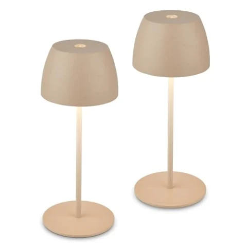 2 mini lámparas de mesa LED inalámbricas