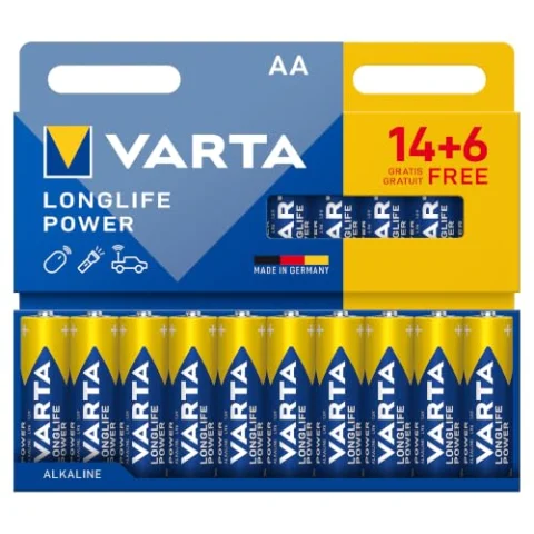 20 pilas AA VARTA Longlife Power