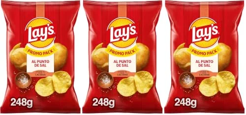3 bolsas Lay’s al punto de sal de 248 g por 6,57 € (-24 %)