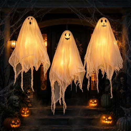 3 fantasmas LED para Halloween por 19,99 € (antes 26,99 €)