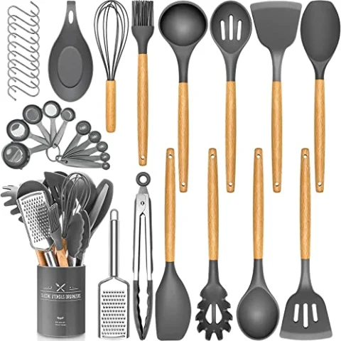 34 utensilios de cocina de silicona DLD