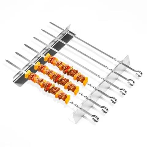 6 brochetas TEUYOE de acero inoxidable