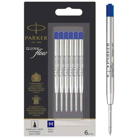 6 recambios Parker QUINKflow azules