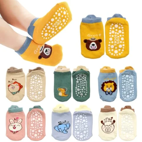 7 pares de calcetines antideslizantes Soleeya para bebé