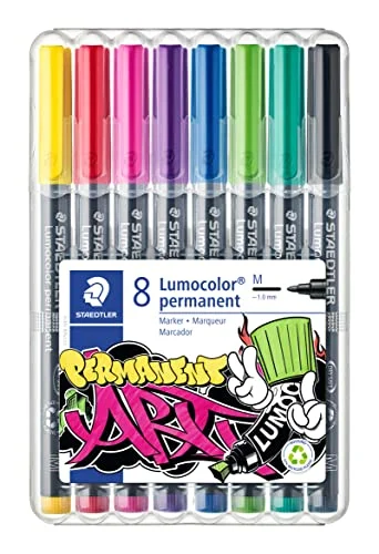8 rotuladores permanentes STAEDTLER Lumocolor por 7,26 € (-20 %)