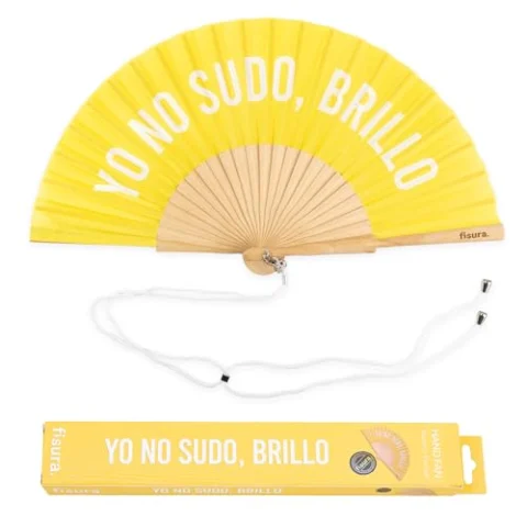 Abanico Fisura “yo no sudo, brillo”