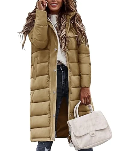 Abrigo largo acolchado Tuopuda para mujer por 39,10 € (-57 %)