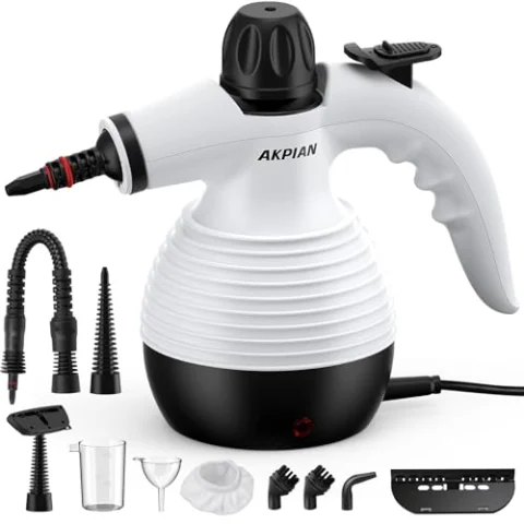 AKPIAN limpiador a vapor con 10 accesorios