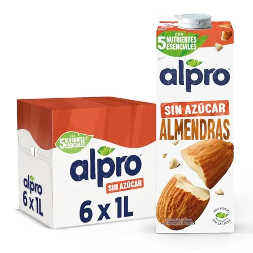 Alpro bebida de almendras sin azúcar, pack de 6 por 11,94 € (-9 %)