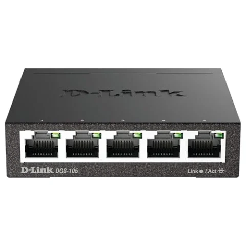 D-Link DGS-105, switch Gigabit de 5 puertos