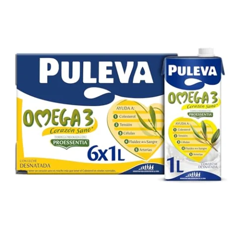 Puleva Omega 3 Original, caja de 6 litros por solo 1,50 € (-84 %)