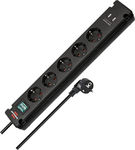 Brennenstuhl Bremounta con 5 tomas y USB