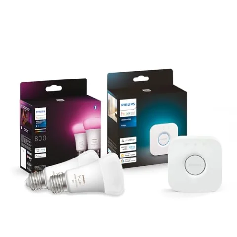 Philips Hue Pack 2 bombillas E27 + Bridge