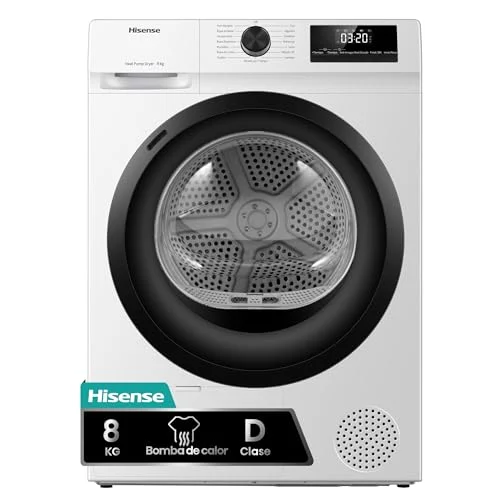 Hisense DHQE800BW2: secadora de 8 kg por 341 € (-16 %)