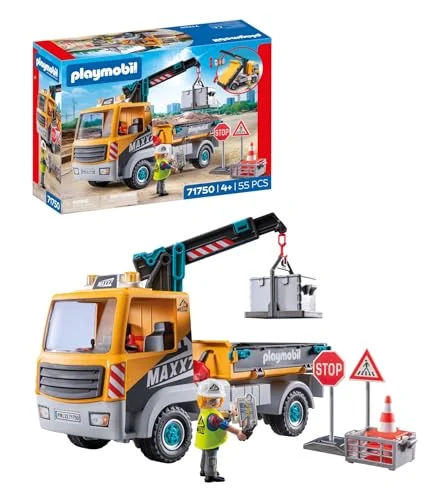 PLAYMOBIL Camión de obra con grúa por 26,59 € (-34 %)