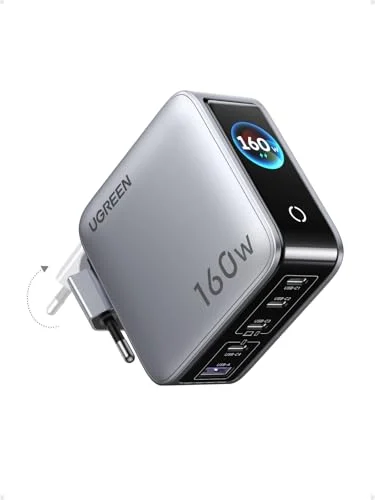 UGREEN Nexode Pro 160W USB-C con pantalla TFT por 64,99 € (-28 %)