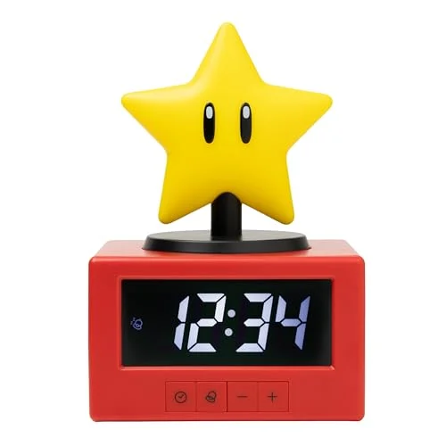Reloj despertador y luz nocturna Nintendo Super Star por 23,59 € (-20 %)