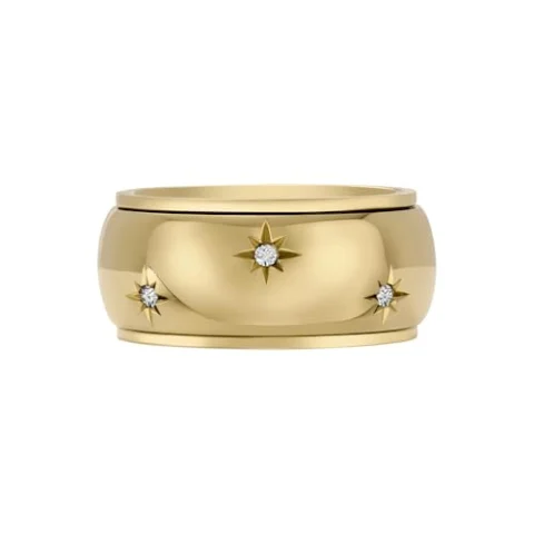 Anillo Fossil Sadie dorado para mujer