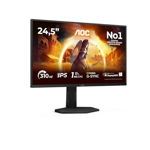 AOC 25G4SXU Gaming Monitor 25 Pulgadas 310Hz Panel Fast IPS por 129,99 € (-38 %)