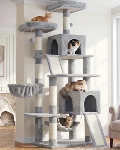 Árbol rascador Gitelsnour de 180 cm para gatos