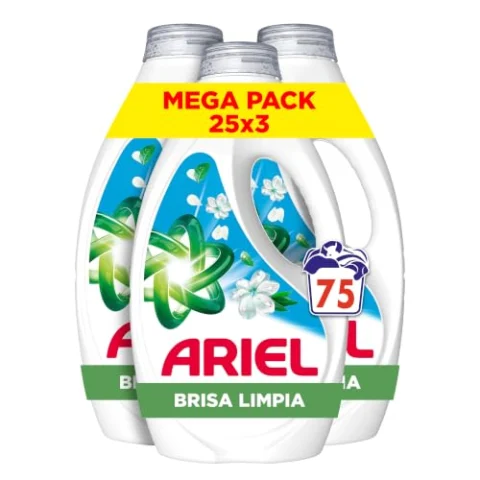 Ariel detergente líquido 75 lavados (3 uds.)