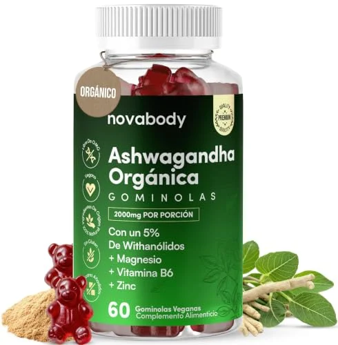 Ashwagandha en gominolas Novabody por 9,49 € (-21 %)