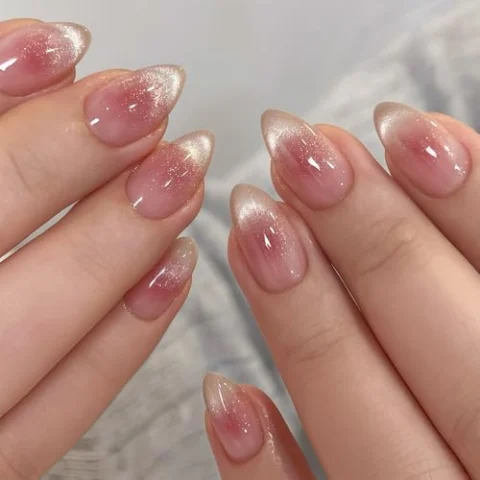 Auroriel 30 uñas postizas ojo de gato