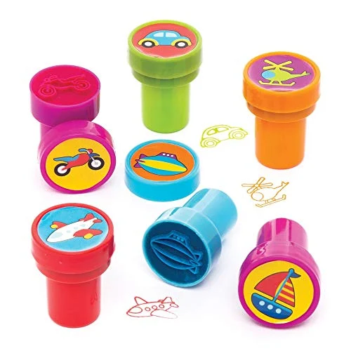 Baker Ross pack de 10 sellos de transportes por 6,45 € (antes 11,80 €)