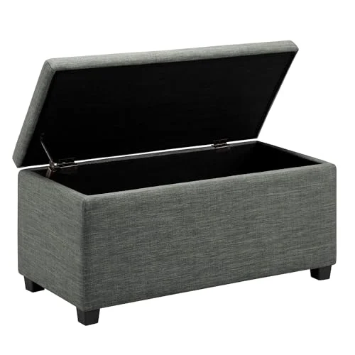 Banco acolchado Amazon Basics con almacenamiento por 37,79 € (58 % menos)