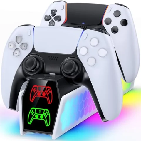 Base de carga KDD para mandos PS5 y PS5 Edge