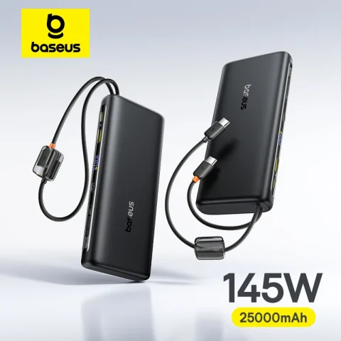 Baseus power bank de 25.000 mAh y 145 W