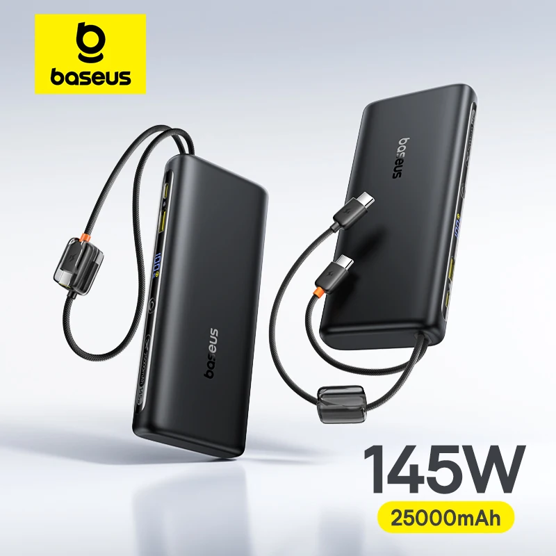 Baseus power bank de 25.000 mAh y 145 W por 73,98 €