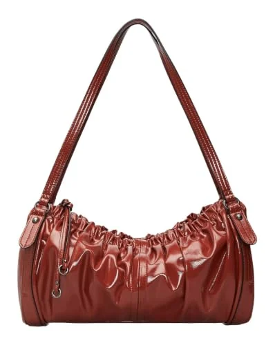 Bolso de hombro LIEBESKIND BERLIN Faye Shiny Satchel rojo por 106,58 €