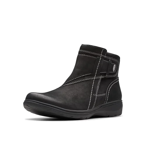 Botines Clarks Carleigh para mujer por 74,21 € en nobuk negro