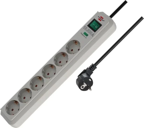 Brennenstuhl Eco-Line regleta de 6 tomas