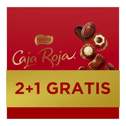 Caja Roja Surtido Bombones 2+1 GRATIS- 300g