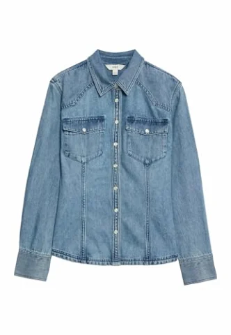 Camisa denim western Marks & Spencer