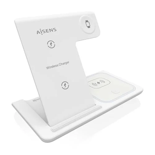 Cargador inalámbrico 3 en 1 AISENS por 9,50 € (-27 %)