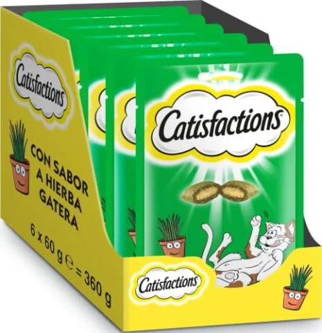 Catisfactions premios para gatos, 6 x 60 g
