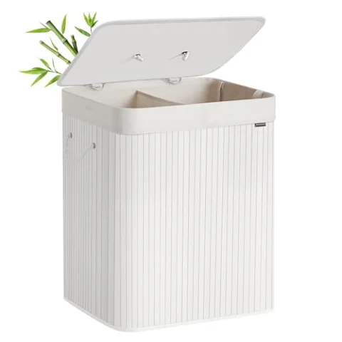 Cesto de ropa SONGMICS de bambú 120 L