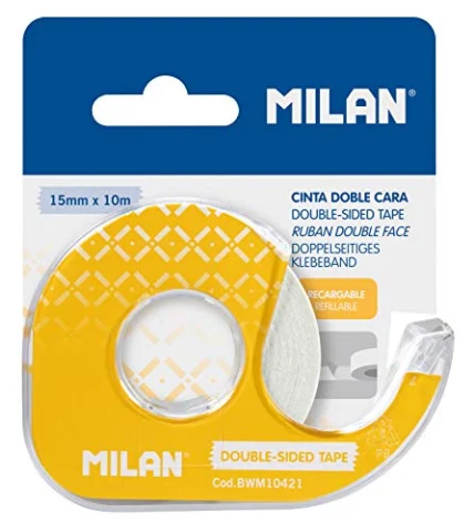 Cinta adhesiva doble cara MILAN 15 mm x 10 m