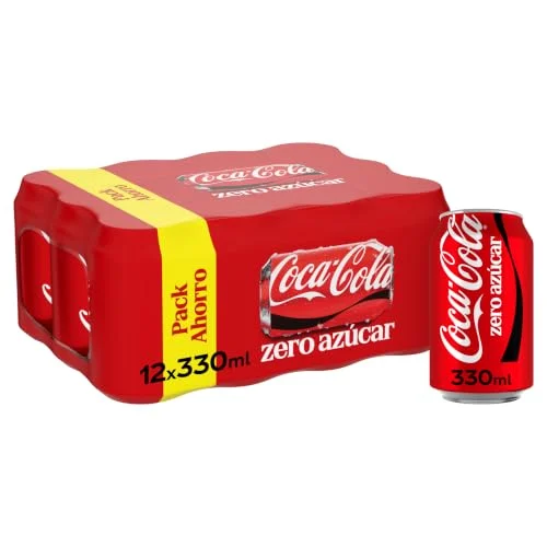 Coca-Cola Zero Azúcar Refresco de Cola Pack 12 x 330 ml por 8,76 € (-22 %)
