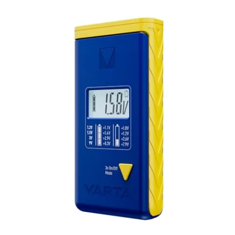 Comprobador de pilas VARTA LCD