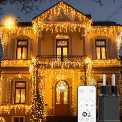 Cortina de luces BESCOST 10 m y 400 LED