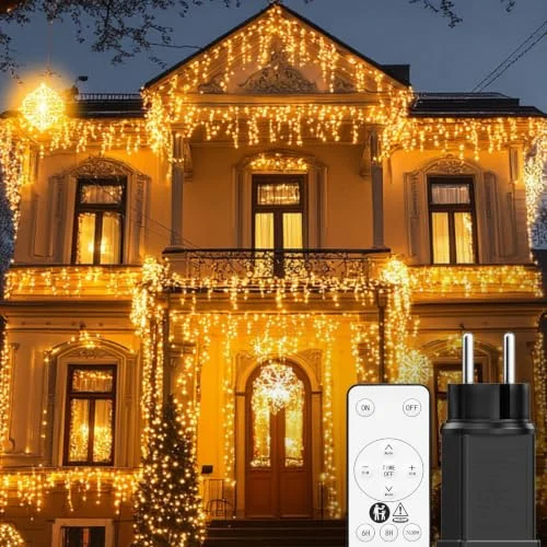 Cortina de luces BESCOST 10 m y 400 LED por 25,49 € (11 % menos)